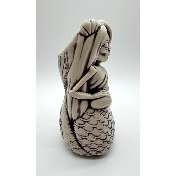 Tiki Farm Black Lagoon Griselda Zombie Mermaid Tiki Mug Candy 8" Purple Glaze - Picture 2 of 5
